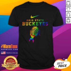 Good Ohio State Buckeyes Fight Cancer T-Shirt in vibrant colors, showcasing team spirit and support for cancer awareness.