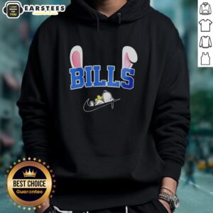 Awesome Buffalo Bills x Snoopy Happy Easter Hoodie featuring vibrant graphics and a festive design for fans.