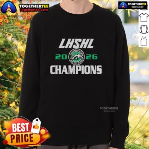 Top LHSHL Lakewood Ranch Champions 2026 logo sweatshirt featuring bold design and vibrant colors for sports fans.