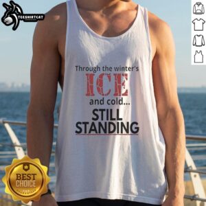 Good Streets of Minneapolis: A tank top design showcasing winter scenes of ice and cold in the city.