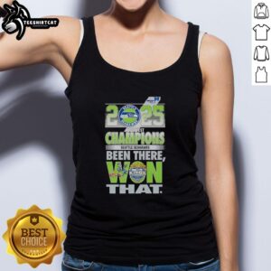 Alt Text: Original Seattle Seahawks NFC West Division Champions 'Been There Won That' 2025 tank top in vibrant colors.