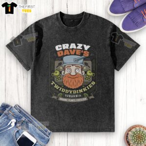 Awesome Crazy Dave Fertilizer vintage washed t-shirt featuring a playful graphic design and soft, comfortable fabric.