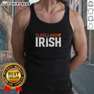 Awesome Cleveland Irish St. Patrick's Day tank top featuring festive green design and shamrock graphics.