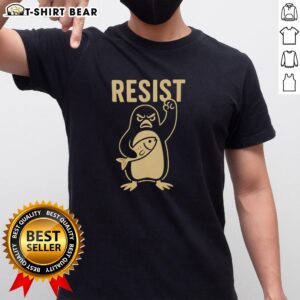 Nice Penguins Resist T-Shirt featuring a playful penguin design, perfect for animal lovers and unique fashion enthusiasts.
