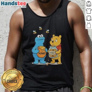 Alt Text: Good Character Swap Cookie and Honey Jar Mashup Tank Top featuring a playful design with cookies and honey.