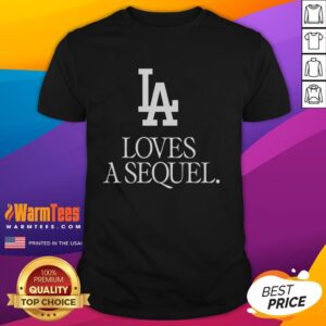 Awesome La Love A Sequel T-Shirt featuring a vibrant graphic design perfect for fans of stylish casual wear.