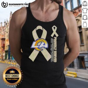Hot Los Angeles Rams tank top showcasing honor, courage, and commitment for passionate fans and supporters.