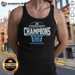 Alt Text: Original Villanova Wildcats Men's Basketball 2026 Big East Conference Tournament Champions tank top design.