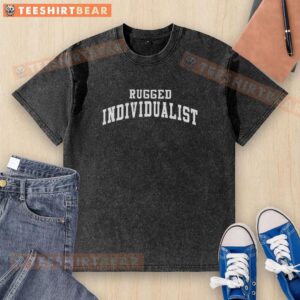 Top Rugged Individualist Washed T-Shirt in earthy tones, showcasing a casual, stylish design perfect for outdoor enthusiasts.