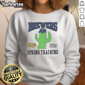Good Milwaukee Brewers Cactus League sweatshirt featuring team colors and logo, perfect for baseball fans.