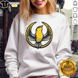 Premium Rebel Goldfinch Alliance Sweatshirt in soft fabric, showcasing a stylish design perfect for casual wear.