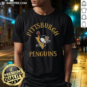 Nice Feathers McGraw Pittsburgh Penguins logo t-shirt featuring vibrant colors and playful design for hockey fans.