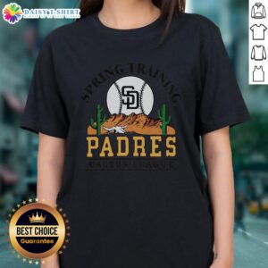 Good San Diego Padres Cactus League desert ladies tee featuring vibrant team colors and stylish design for fans.