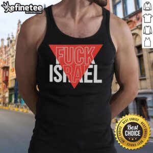 Stylish Pretty Fck Israel text tank top for casual wear, showcasing bold graphic design and comfortable fit.