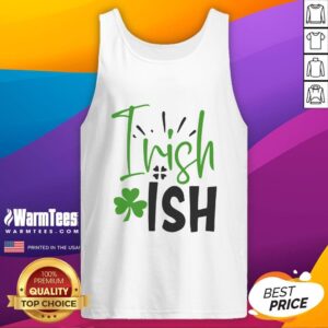 Pretty Irish tank top featuring vibrant colors and a stylish design, perfect for celebrating Irish culture.