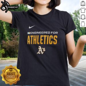 Original Engineered For Oakland Athletics MLB Logo T-Shirt - Image 3