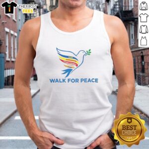 Awesome Walk For Peace Dove With Olive Branch Message T-Shirt - Image 6