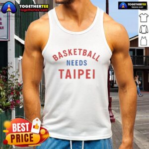 Official Basketball Needs Taipei Tank Top featuring a stylish design and vibrant colors, perfect for sports enthusiasts.
