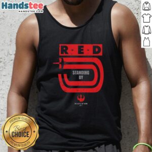 Awesome Red 5 Standing By Yavin Star Wars tank top featuring iconic rebel design, perfect for fans of the franchise.
