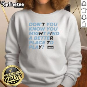 Cozy Awesome Oasis sweatshirt featuring playful design, perfect for outdoor adventures and casual wear.