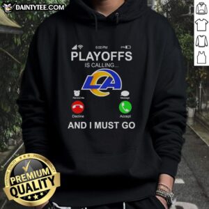Original Los Angeles Rams Playoffs hoodie featuring bold graphics, perfect for fans ready for the game.