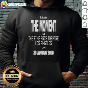 Alt Text: Stylish hoodie from 'Pretty I Saw The Moment' at the Fine Arts Theatre, Los Angeles, 29 January 2026.