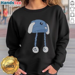 Cozy Good Blue Bunny Hat Sweatshirt featuring an adorable bunny graphic and vibrant blue color, perfect for casual wear.