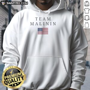 Alt Text: Good Team Malinin USA Flag Hoodie featuring a stylish design with the American flag, perfect for fans and athletes.