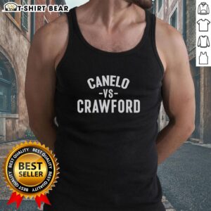 Awesome Canelo vs Crawford tank top featuring Terence 'Bud' Crawford design for boxing fans and apparel enthusiasts.