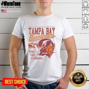 Nice Tampa Bay Buccaneers Fire The Cannons Spirit Script T-Shirt featuring bold team graphics for loyal fans.