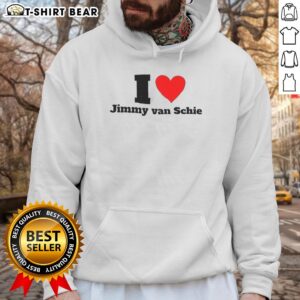 Alt Text: Premium I Love Jimmy Van Schie Hoodie in vibrant colors, showcasing a stylish design for fans and fashion lovers.