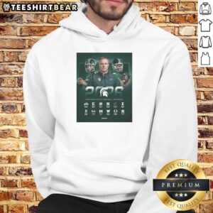 Alt Text: 2026 NCAA Regular Season schedule poster for Michigan State Spartans Football on a stylish hoodie.