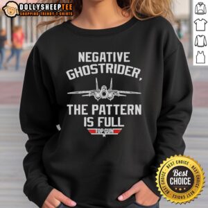 Premium Negative Ghostrider Top Gun sweatshirt featuring bold graphics and a comfortable fit for fans of the classic film.