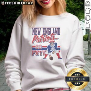 Premium New England Patriots Spirit Script T-Shirt - Image 5
