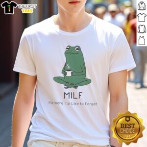 Hot Frog Milf Memory T-Shirt featuring a playful design, perfect for casual wear and humorous gifting.