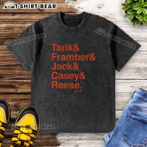 Premium Detroit Baseball Tarik Framber Jack Casey Reese washed t-shirt featuring a stylish design for fans.
