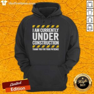 Top Under Construction Post Surgery Gag Get Well Soon Hoodie design featuring humorous graphics for recovery.