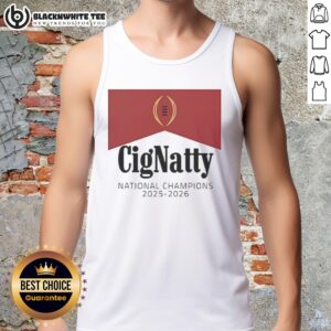 Awesome Cignatty Curt Cignetti National Champions 2025-2026 tank top showcasing team pride and championship spirit.