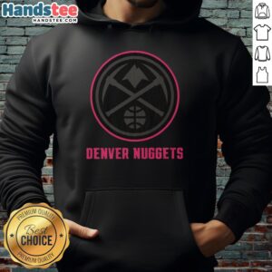 Premium Denver Nuggets Highlight Reel Hoodie featuring vibrant team graphics, perfect for fans and casual wear.