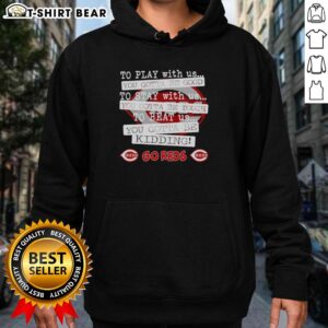 Top Go Cincinnati Reds 'You Gotta Be Good' hoodie in vibrant red, perfect for fans supporting their team in style.