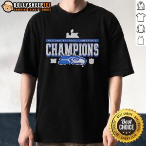 Good Seattle Seahawks NFC Champions Super Bowl LX T-Shirt featuring team logo and vibrant colors, perfect for fans.