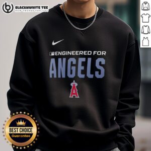 Top Engineered Los Angeles Angels MLB Logo Sweatshirt featuring vibrant team logo and comfortable design for fans.