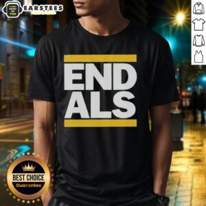 Good Athletics End Als 2026 T-Shirt featuring bold graphics promoting athleticism and support for ALS awareness.