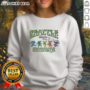 Good Grateful Dead Bears sweatshirt featuring Seattle Seahawks logo, perfect for fans of music and football.