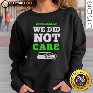 Good Seattle Seahawks Super Bowl LX sweatshirt featuring a bold logo, perfect for fans celebrating the big game.