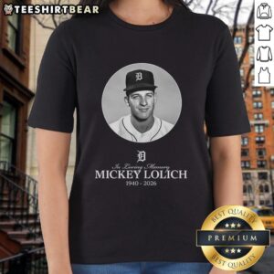 Top in loving memory of Mickey Lolich 1940-2026, stylish ladies tee featuring tribute design for baseball fans.