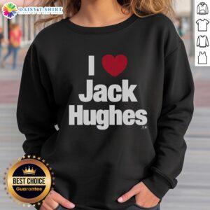 Nice I Heart Jack Hughes sweatshirt featuring a stylish design perfect for hockey fans and casual wear.