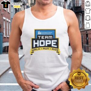 Alt Text: Nice Team Hope Walk Run Ride Tank Top in vibrant colors, perfect for activewear and outdoor activities.