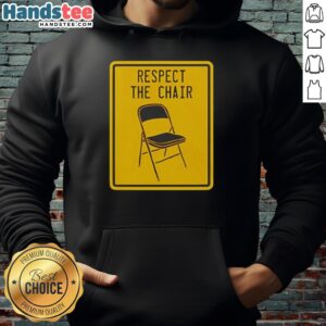 Alt Text: Official Respect The Parking Chair Hoodie featuring a bold design, perfect for casual wear and parking chair enthusiasts.