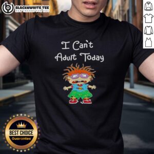Alt Text: Nice Chuckie Finster I Can't Adult Today T-Shirt featuring colorful graphics and a playful design for nostalgic fans.